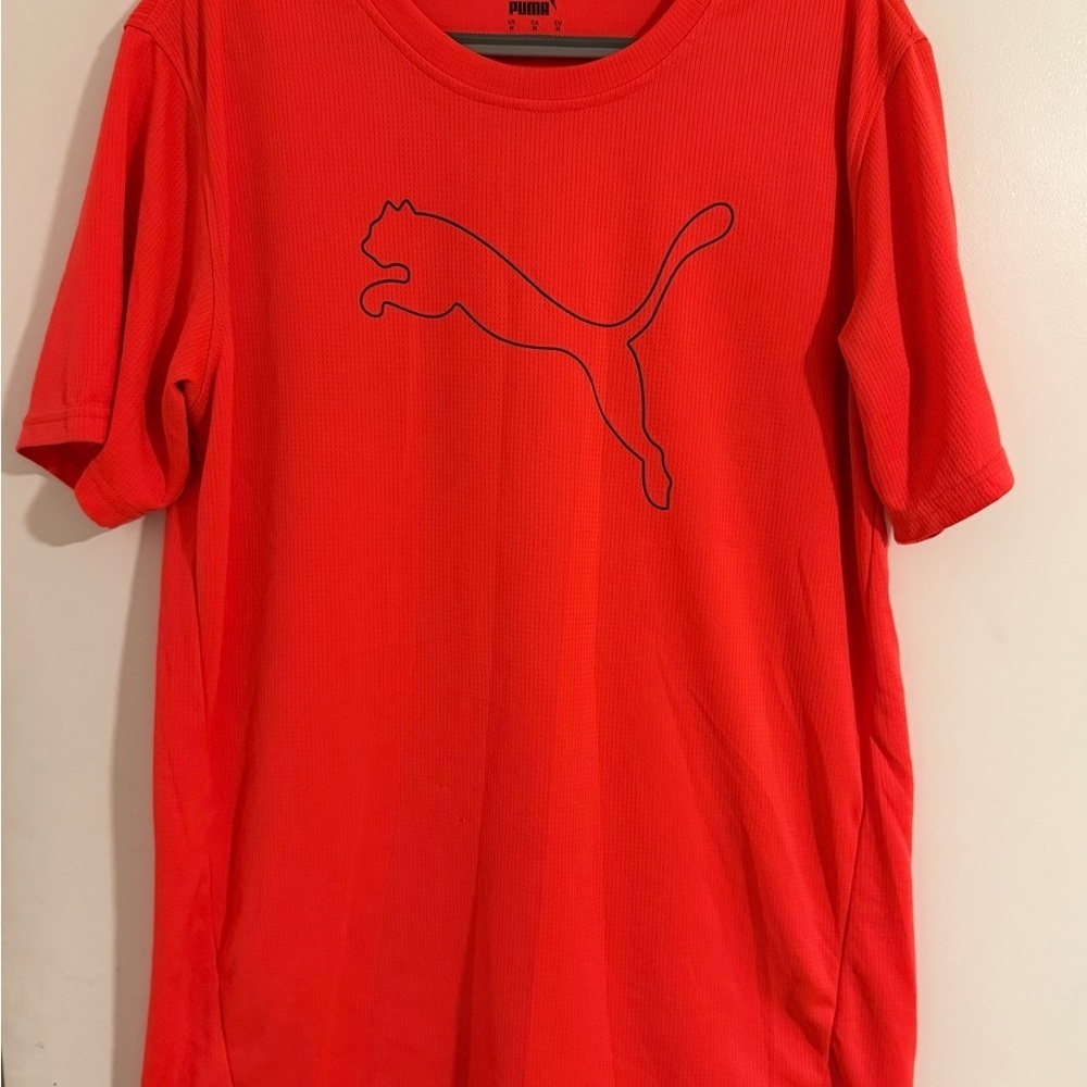 Puma Bold Red Tee with Iconic Logo